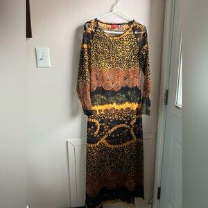 Elegant Chacok Mesh Patterned Dress